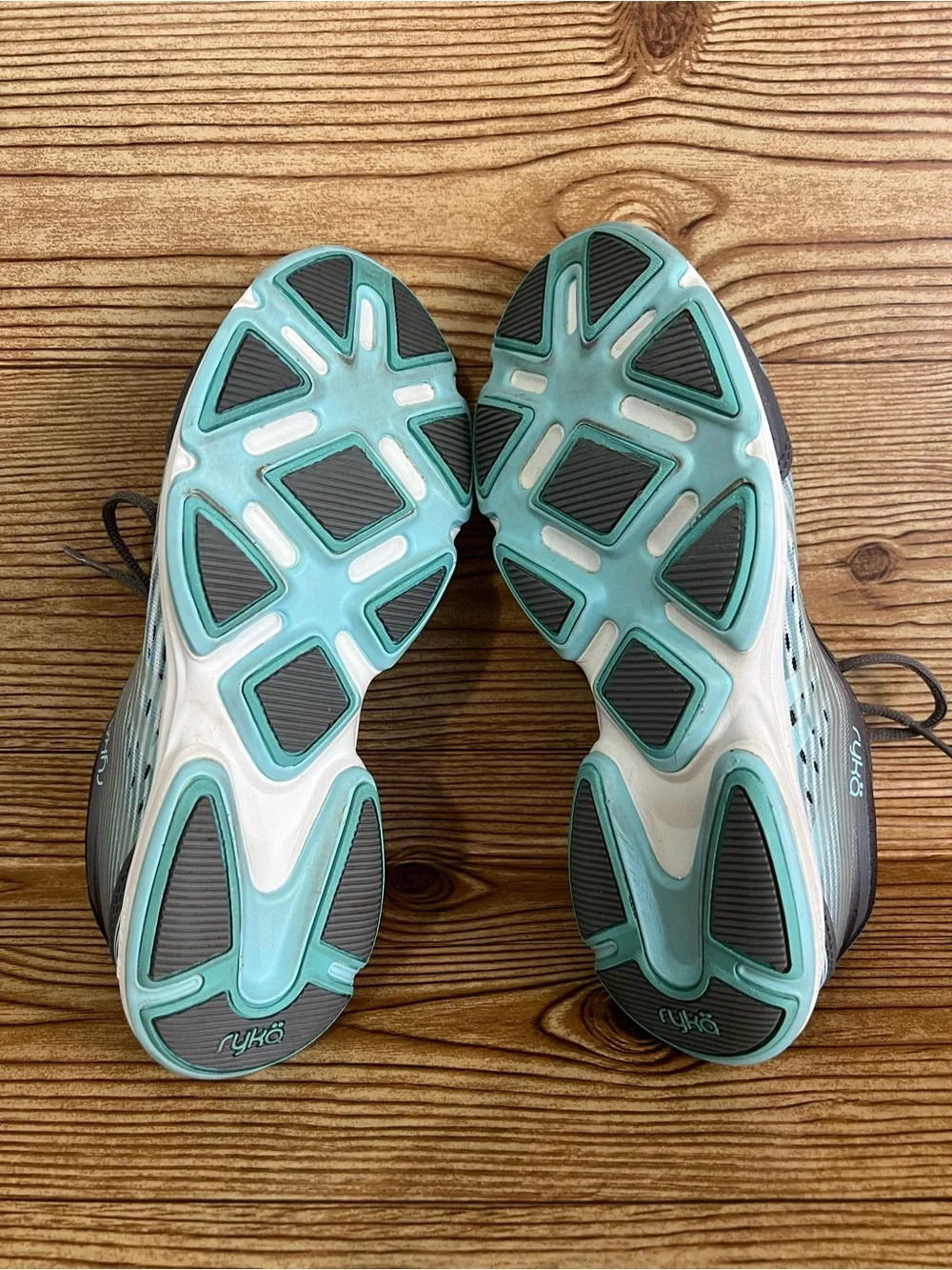 Ryka Devotion Plus 3 Women's 8M Gray Blue QT Grey Mesh Fitness Walking Shoe